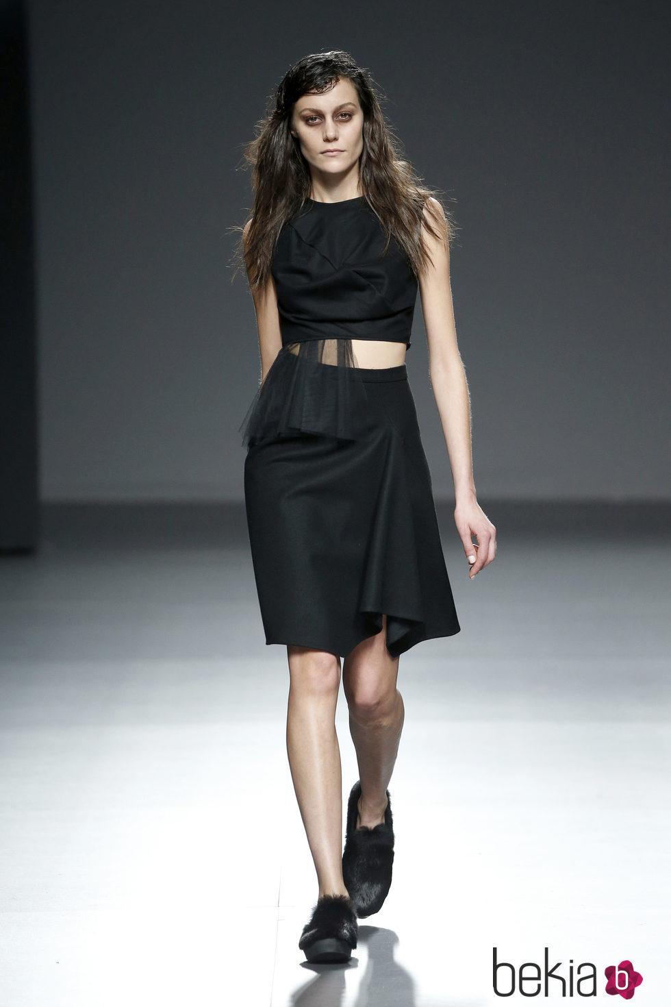 Vestido negro de Pepa Salazar en el Samsung EGO 2015