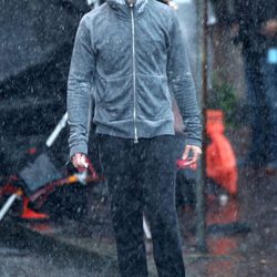 Jamie Dornan con ropa deportiva interpretando a Christian Grey en 'Cincuenta Sombras de Grey'