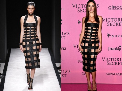 Kendall Jenner desfilando con la colección primavera/verano 2015 de Balmain en Paris Fashion Week