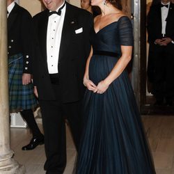 Kate Middleton con vestido de Jenny Packham