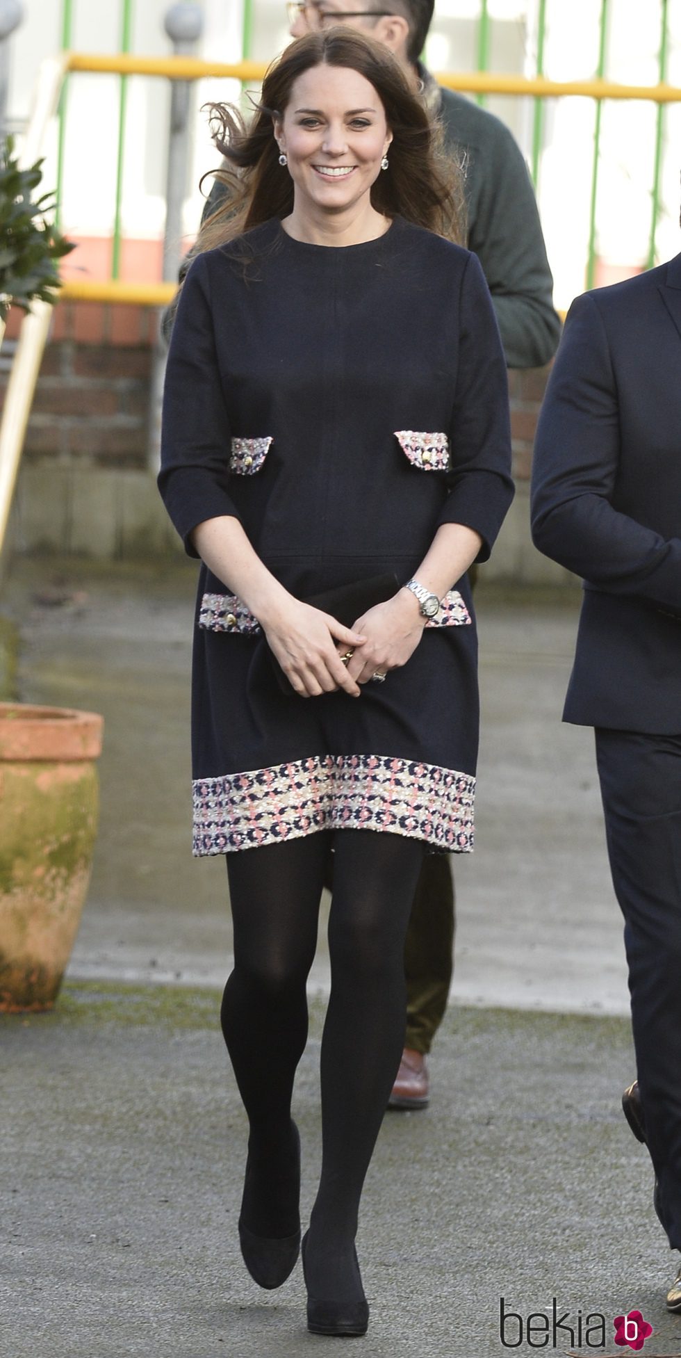 Kate Middleton con un vestido de Madderson