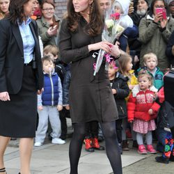 Kate Middleton con vestido de Hobbs