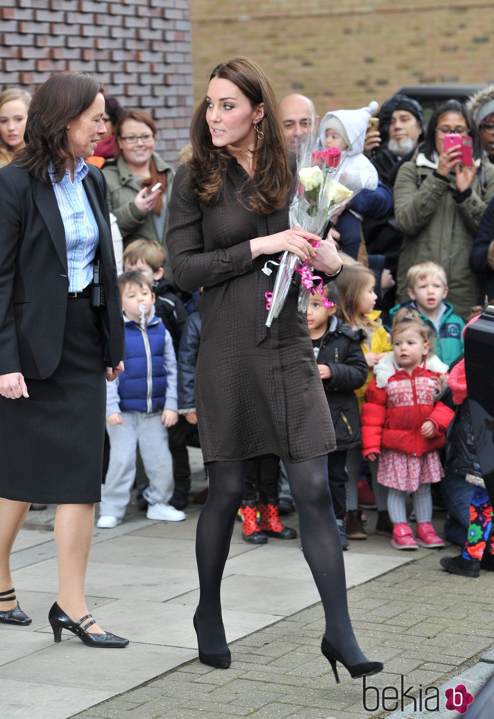 Kate Middleton con vestido de Hobbs