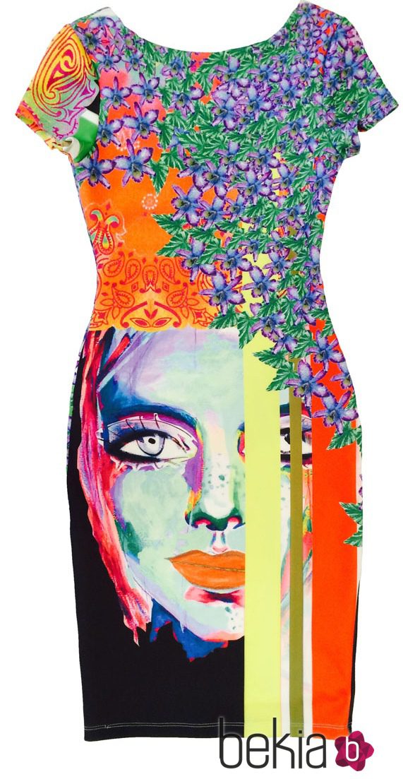 Vestido con variedad de estampados de la colección primavera/verano 2015 de Barbarella