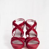 Sandalias Liu rojas de la colección primavera/verano 2015 de Barbarella