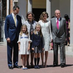 La Familia Real Española acompañan a la Princesa Leonor en su Primera Comunión
