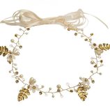 Corona de hojas doradas de la colección 'White & Gold' de Claire's