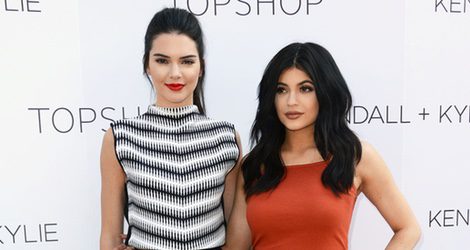 Kendall y Kylie Jenner presentando su colección 'Kendall+Kylie' para Topshop