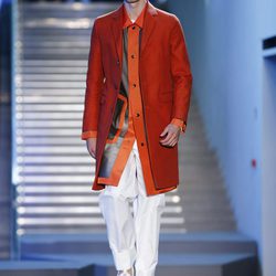 Abrigo rojo de la colección primavera/verano 2016 de Z Zegna