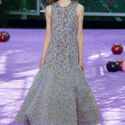 Vestido plateado de la colección de Alta Costura otoño/invierno 2015/2016 de Dior