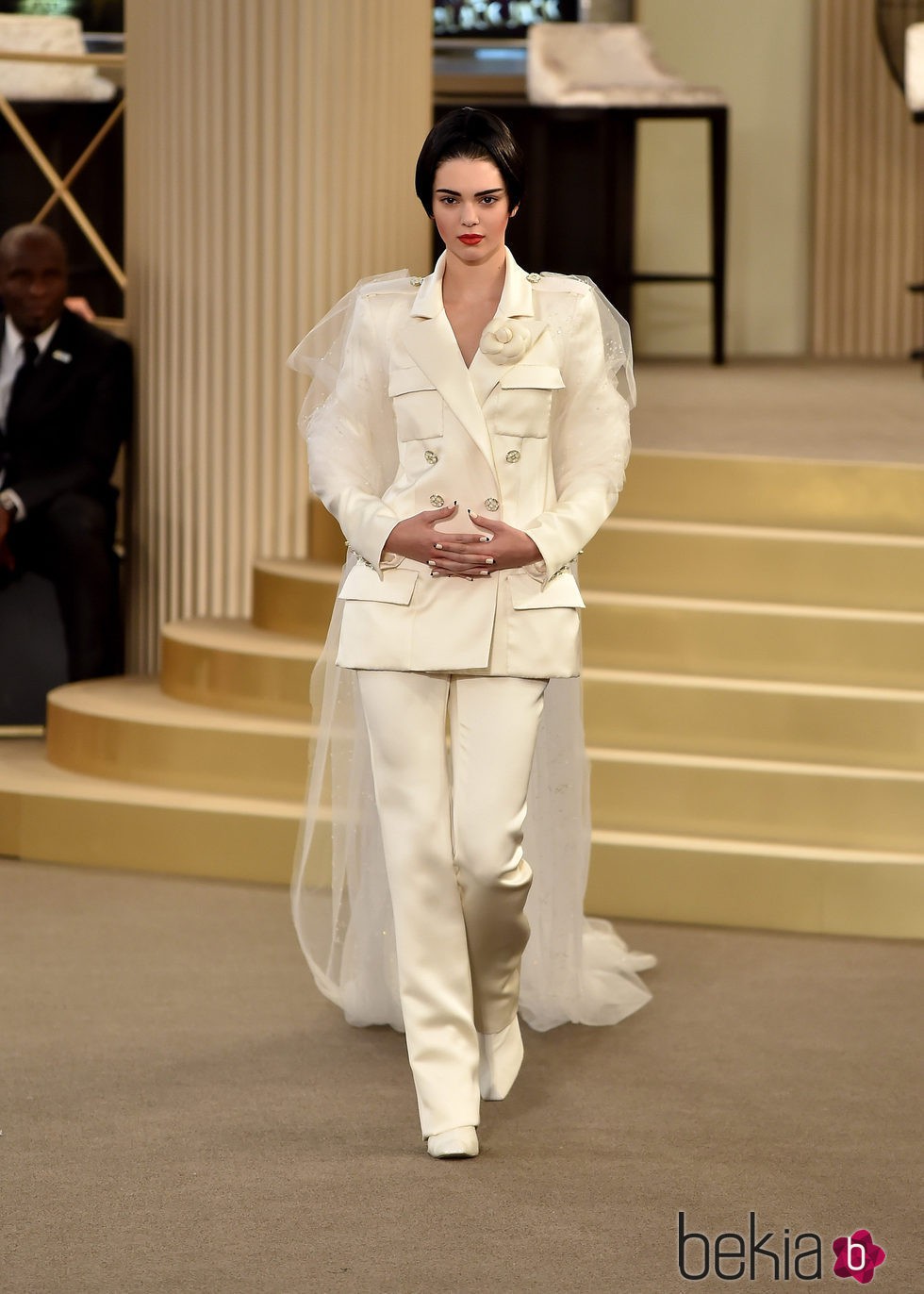 Kendall Jenner en el desfile de la colección de Alta Costura otoño/invierno 2015/2016 de Chanel