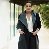 Vicky Martin Berrocal con un maxi abrigo de la temporada otoño 2015 de Violeta by Mango