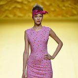 Vestido mini fucsia Agatha Ruiz de la Prada para primavera/verano 2016 Madrid Fashion Week