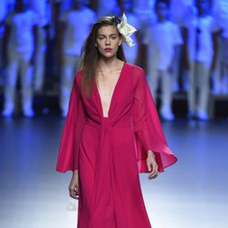 Vestido rosa de Duyos para primavera/verano 2015 en Madrid Fashion Week