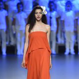 Vestido naranja de Duyos para primavera/verano 2015 en Madrid Fashion Week