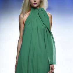 Vestido verde de Duyos para primavera/verano 2015 en Madrid Fashion Week