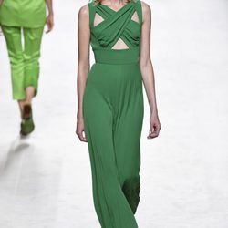 Conjunto verde de Juanjo Oliva para primavera/verano 2015 en Madrid Fashion Week
