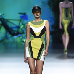 Vestido verde de Maya Hansen primavera/verano 2016 en Madrid Fashion Week