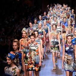 Desfile de la colección de primavera/verano 2016 de Dolce & Gabbana en Milan Fashion Week