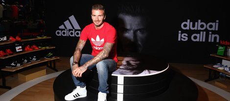 David Beckham presentado la tienda de Adidas en Dubai