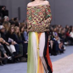 Jersey de punto y falda larga de la colección primavera/verano 2016 de Chloé en Paris Fashion Week