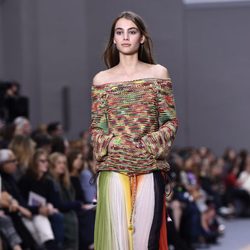 Jersey de punto y falda larga de la colección primavera/verano 2016 de Chloé en Paris Fashion Week