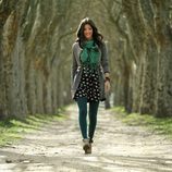 Malena Costa pasea con ropa de la colección otoño/invierno 2011 de Indiwoman by Individual