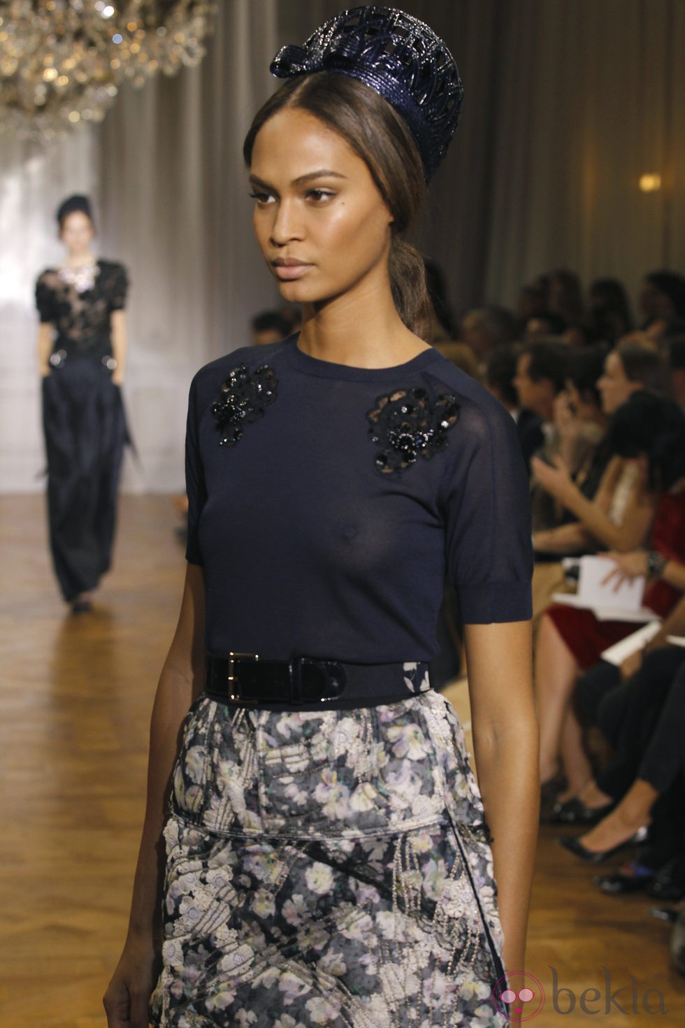 Falda estampada de la colección primavera/verano 2012 de Nina Ricci en París