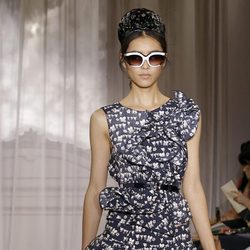 Vestido estampado de la colección primavera/verano de Nina Ricci en París