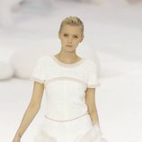 Vestido de tweed blanco, de Chanel, colección primavera 2012