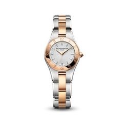 Reloj de acero con oro rosa de la colección Línea de la firma Baume & Mercier