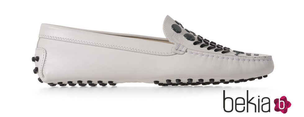 Zapato Gommino blanco de la nueva colección para mujer otoño/invierno 2015/2016 de Tod's