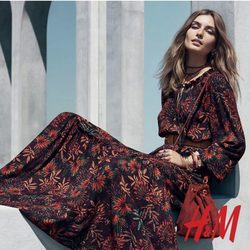 Vestido floral en tonos marrones de la colección otoño/invierno 2015/2016 de H&M