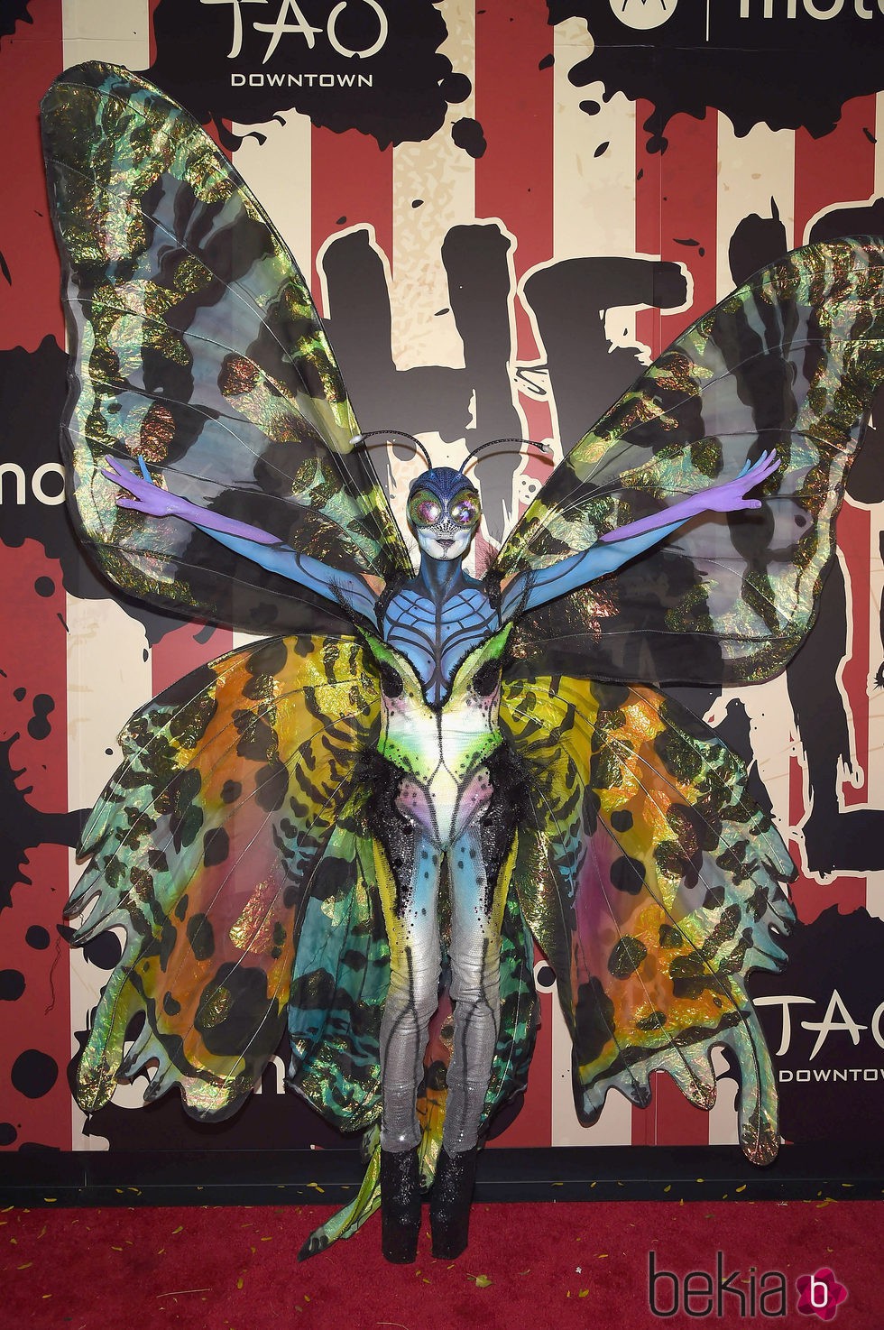 Heidi Klum disfrazada de mariposa en su fiesta de Halloween 2014