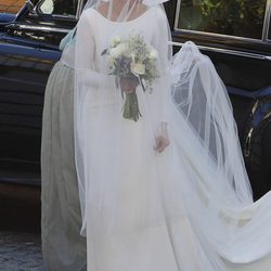 El vestido de novia de Eva González firmado por Pronovias