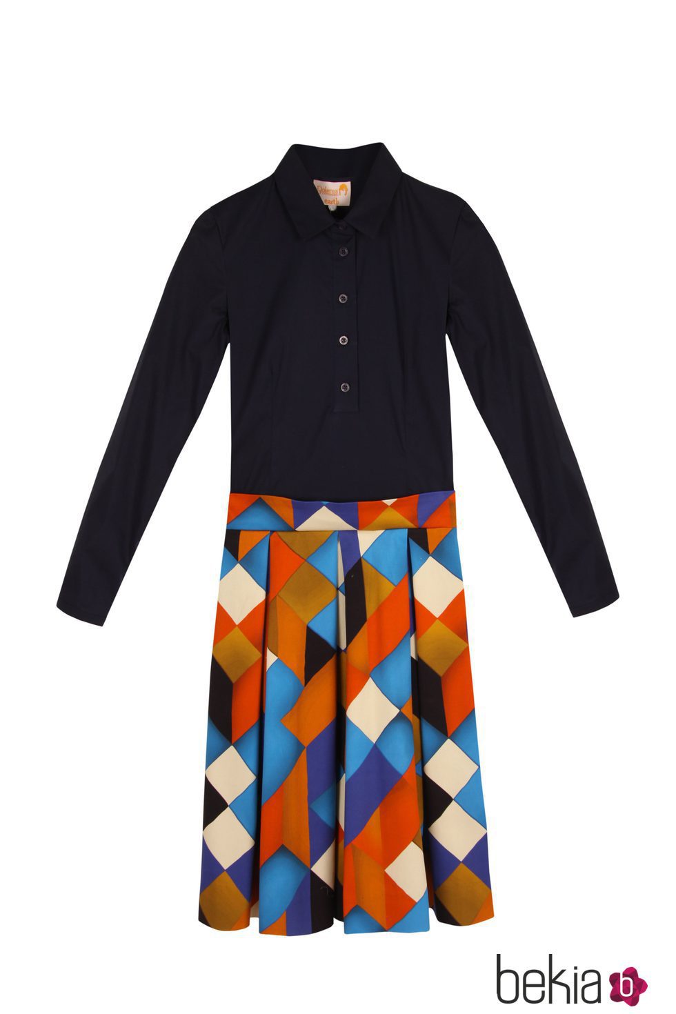 Vestido camisero con formas geométricas de la colección otoño/invierno 2015/2016 de Dolores Promesas