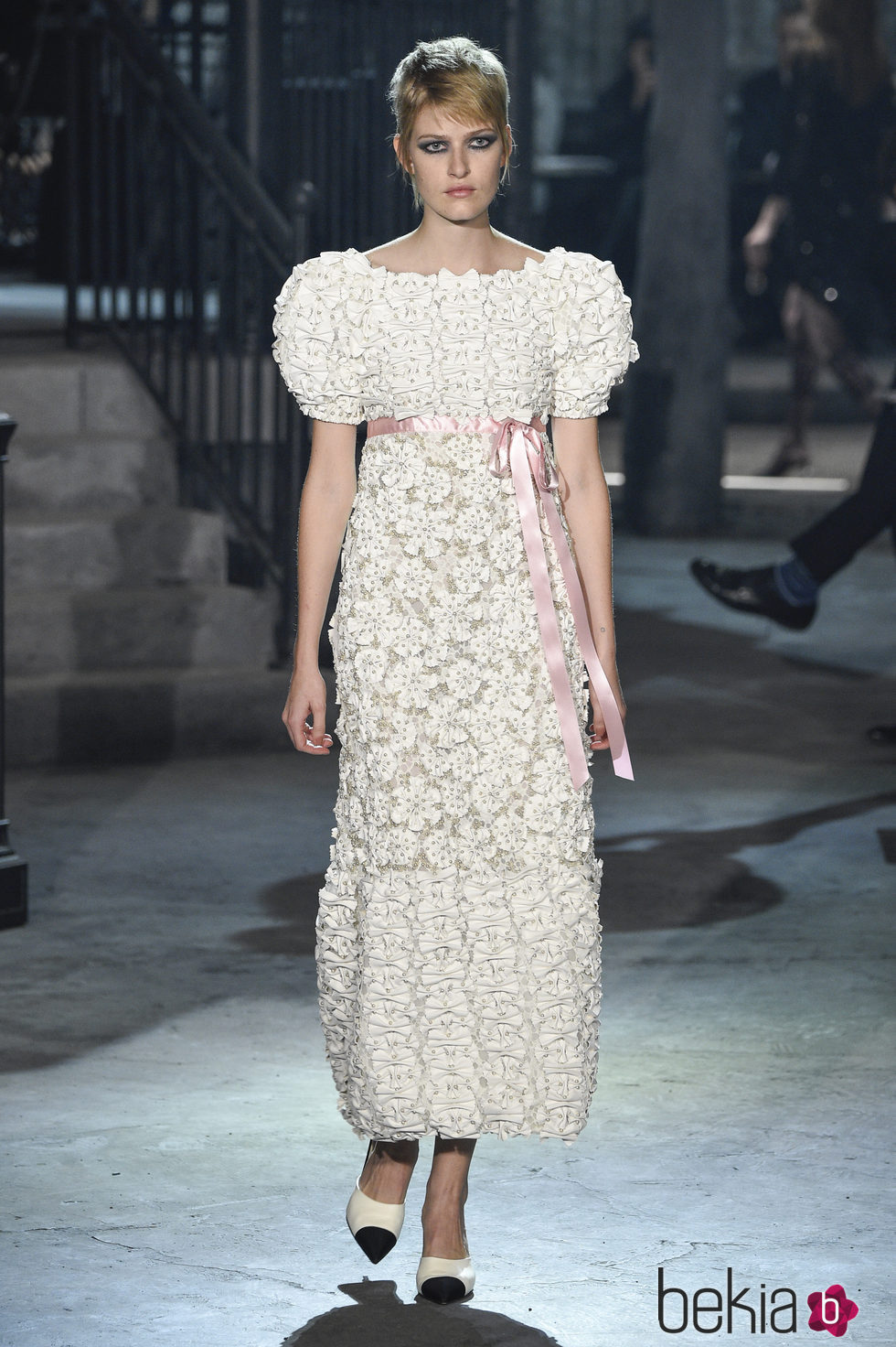 Vestido mohair blanco de la colección 'Métiers d'Art Paris à Rome 2015/2016' de Chanel