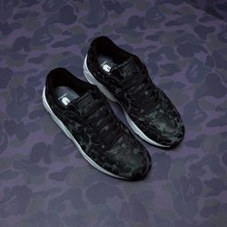 Zapatillas deportivas con estampado camuflaje en azul oscuro de la línea PUMA X BAPE