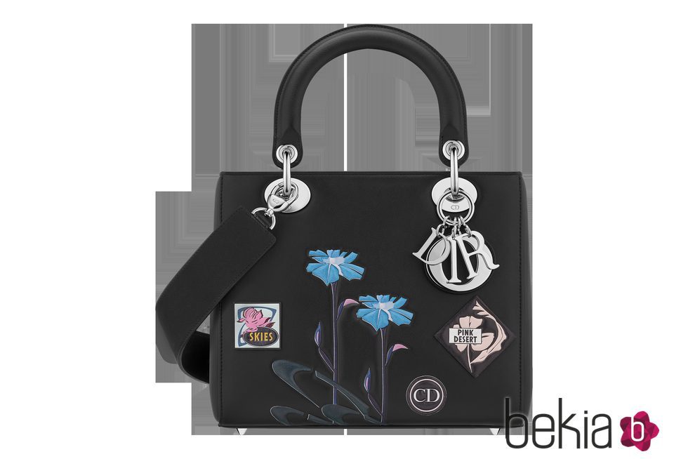 Bolso negro cuadrado pequeño de asa de la línea 'Dior Paradise'