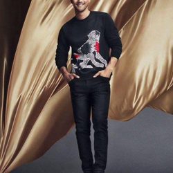 Total black en prendas masculinas para la línea 'We are in love' de la colección H&M para el año nuevo chino