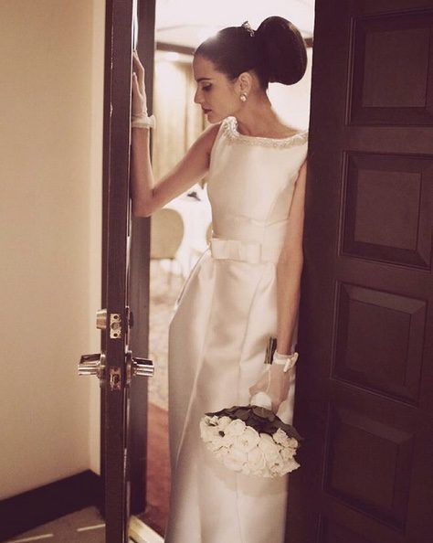 Natalia Jiménez se casa con un vestido de novia de Rosa Clará