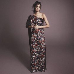 Vestido largo de gasa con estampado floral de Marc Jacobs