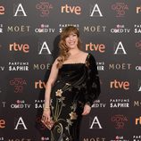Nathalie Seseña con vestido de Chordá Couture en la alfombra roja de los Premios Goya 2016