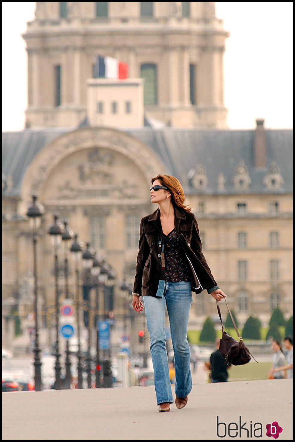 Cindy Crawford  durante el rodaje del anuncio de la firma "Jouvance" Paris