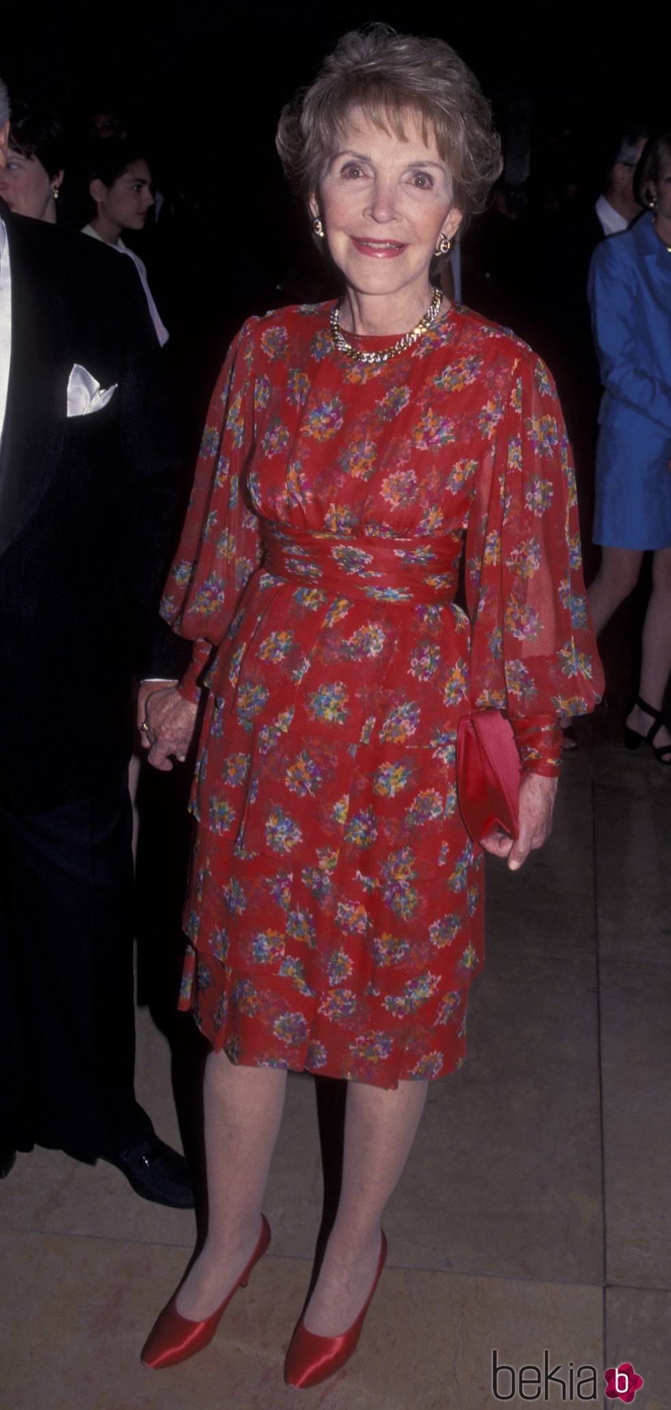 Nancy Reagan durante la gala en honor al comediante Bob Hope