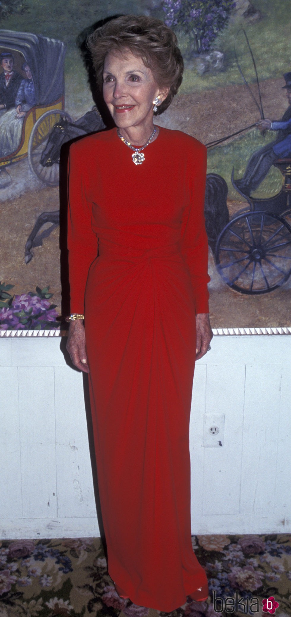 Nancy Reagan durante la gala benéfica Rita Hayworth contra el Alzheimer