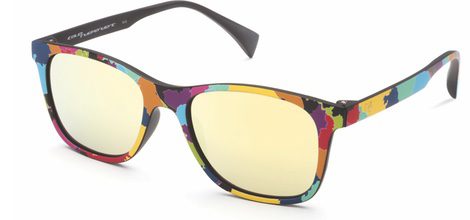 Gafas con marco de colores y lente amarillo de la colección primavera/verano 2016 de Italia Independent