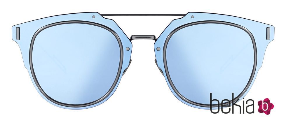 Frontal de gafas de sol azul de la coleccion otoño 2016 de Dior