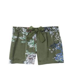 Short de pijama en flores y verde de la colección primavera/verano 2016 de Etam