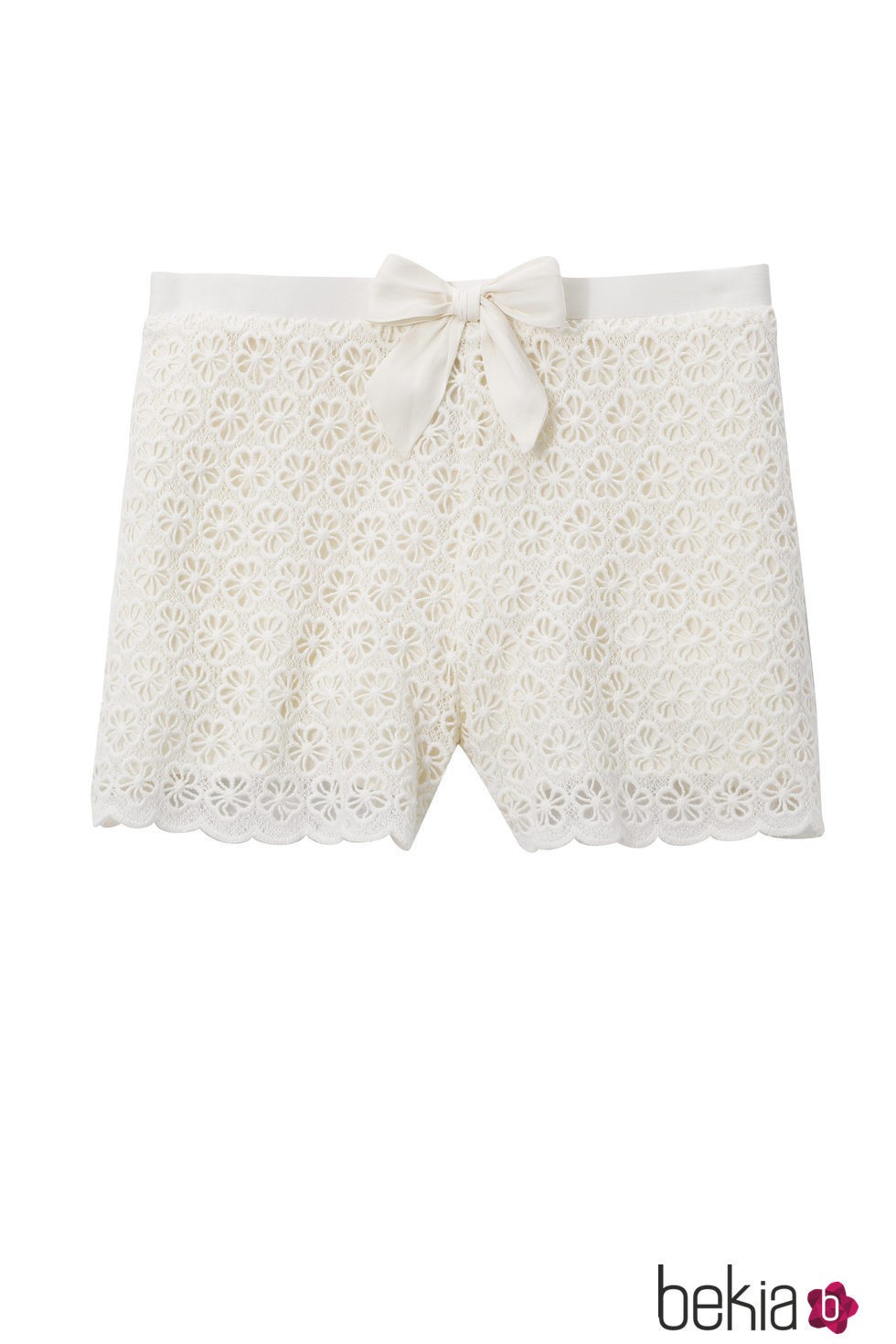 Short de pijama tejido blanco de la colección primavera/verano 2016